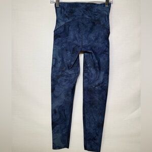 SPANX Blue Patterned Ankle Pants